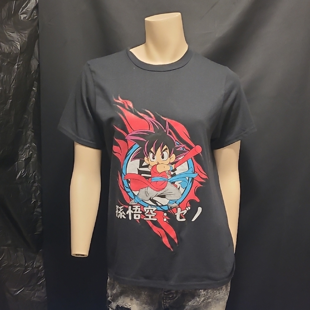 Men's Printed T-Shirt featuring Son Goku from Dragon Ball Z